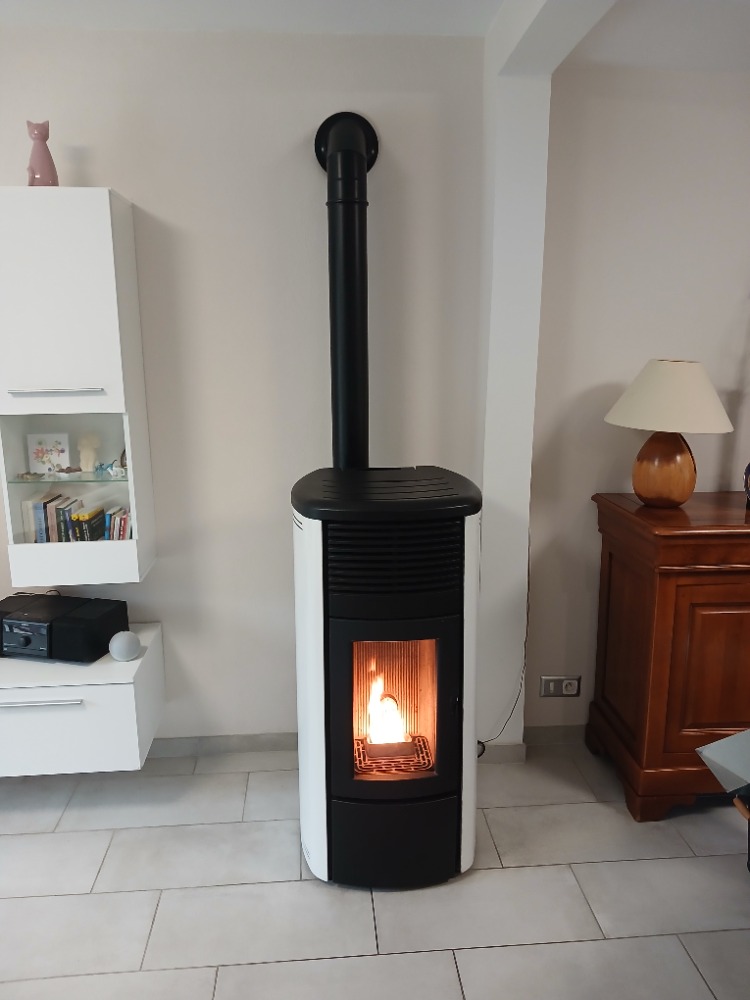 Poêle à bois sur socle à Blois
